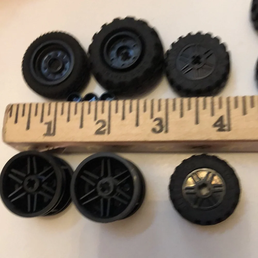 LEGO Tires Large LEGO Wheels LEGO Rubber Tires with gray rims  #9 big LEGO TIRES